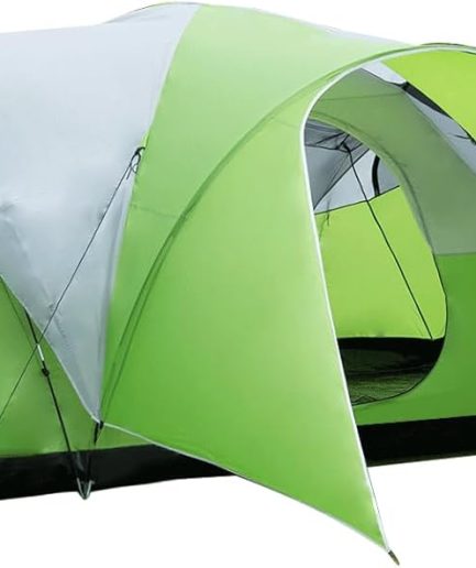 8-10 Person Family Camping Tent with Porch, Easy Setup for Outdoor Camping Picnic Backyard