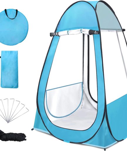 Pop Up Tent, Clear Outdoor Tents Sports Fishing, Rainproof and Windproof Beach Camping, Lightweight and Sturdy, Easy Set Up, UPF 50+ Portable Folding 39" x 64"