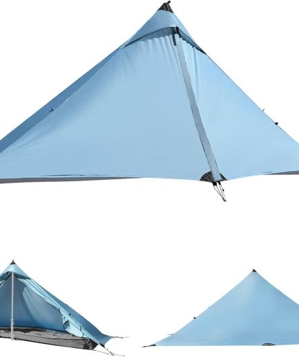 Ultralight,1 Person,Backpacking Camping Tent,Trekking Pole Tent,4-Season,Lightweight,Nylon,Waterproof 5000mm,Compact,Easy Setup,Portable,Shelter for Camping,Hiking,Climbing.