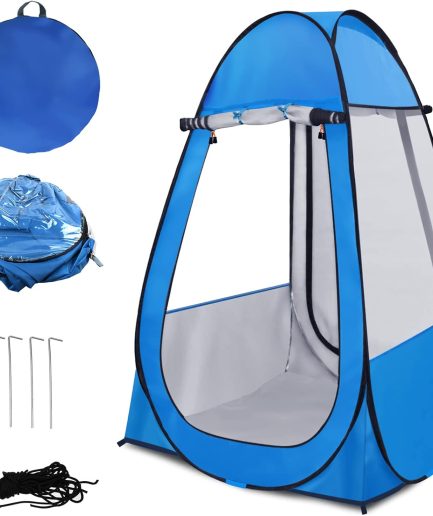 Pop Up Tent, Clear Outdoor Tents Sports Fishing, Rainproof and Windproof Beach Camping, Lightweight and Sturdy, Easy Set Up, UPF 50+ Portable Folding 39" x 64"