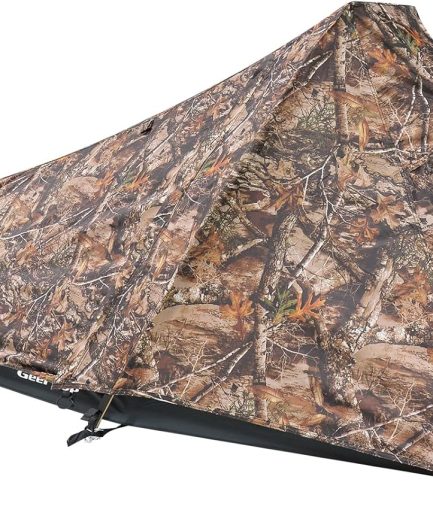 Ultralight Bivy Tent for 1 Person 3 Season Waterproof Single Person Backpacking Tent for Camping Hiking Backpack Travel Outdoor Survival Gear