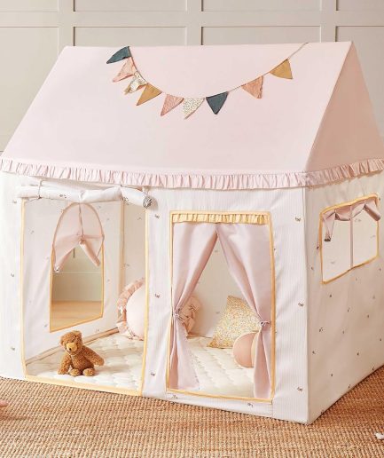 Kids Tent with Mat, Kids Play Tent for Toddlers, Playhouse for Kid Indoor, Ideal Toy Gift for 3+ Girls, Play Room Furniture