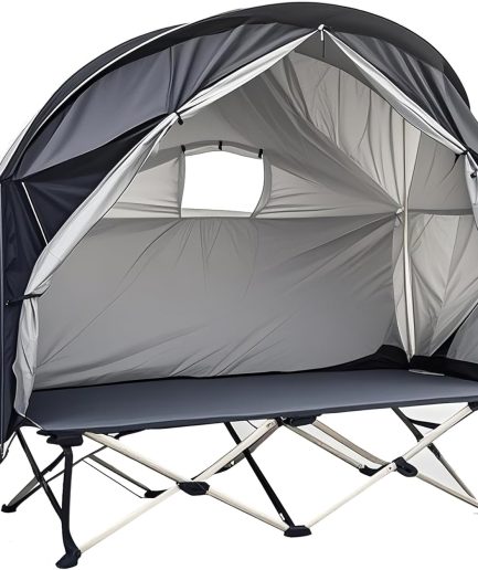 Dual-Use Compact Camping Cot Tent, Stable & Lightweight Design, Versatile Setup for Solo Adventures, Without Bed