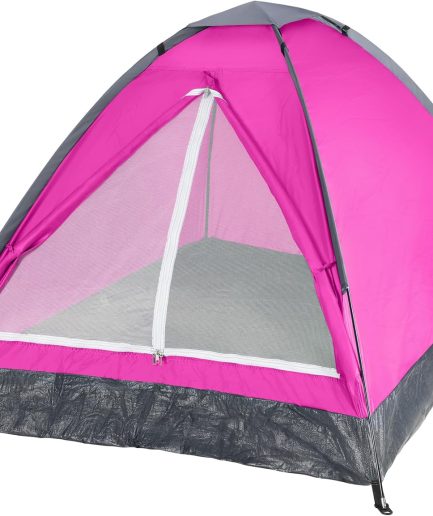 2 Person Camping Tent with Rain Fly and Carrying Bag - Lightweight Outdoor Tent for Backpacking, Hiking, or Beach Use by  (Pink)
